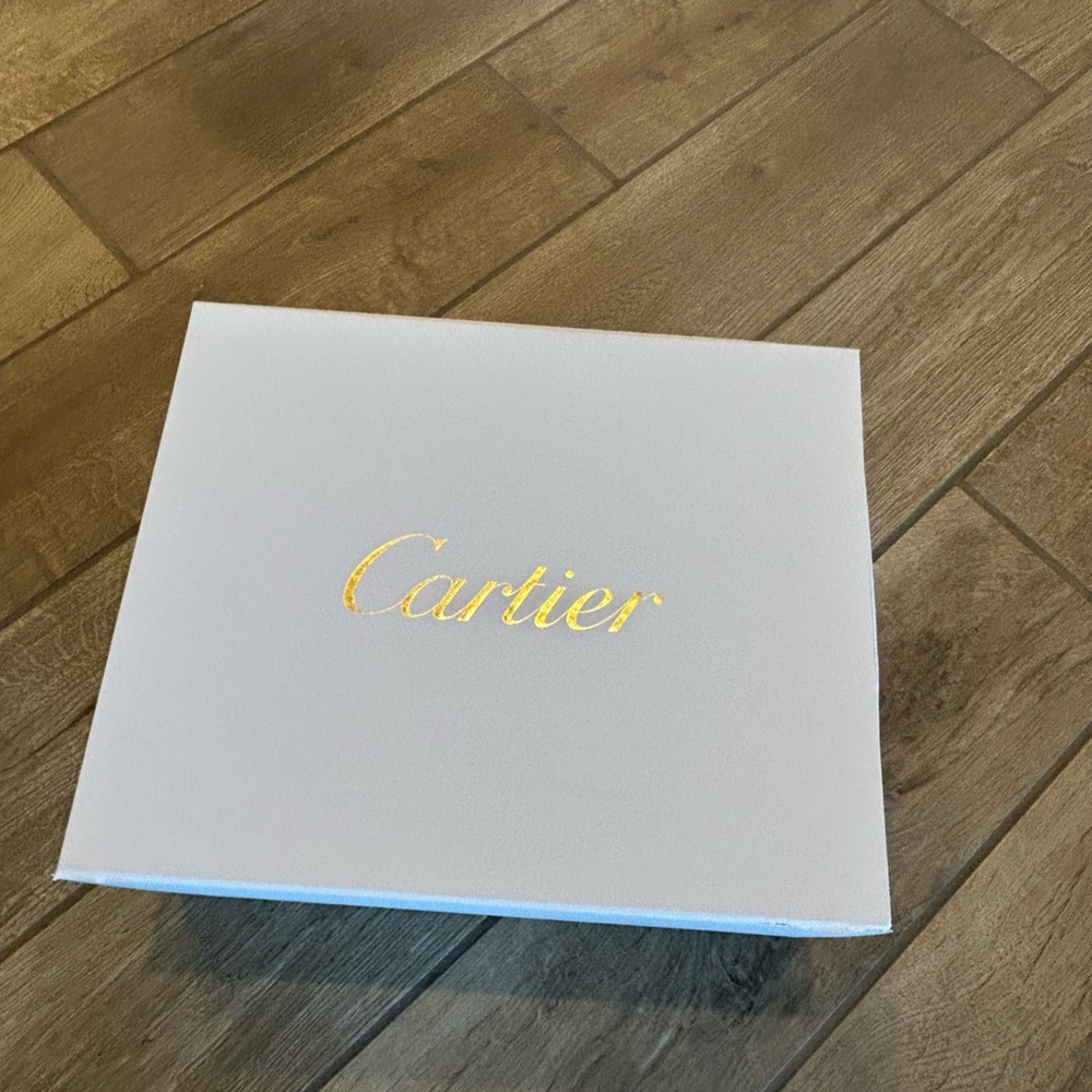 Cartier White and Gold Decorative Box